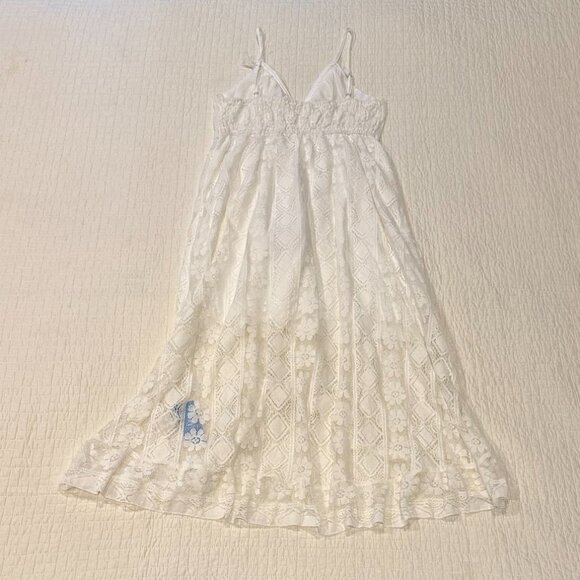 NWT CUPSHE Women's Summer Dresses Sleeveless Lace Casual Tassel Beach Spaghetti - Picture 3 of 4